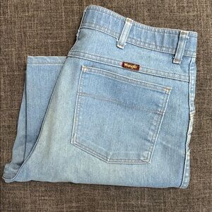 👖 Vintage 1990s Wrangler Straight Leg Jeans Light Wash 36x29